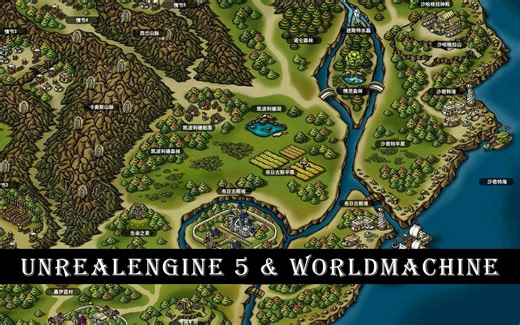 UE5地形地貌Landscape高度与WorldMachine高度匹配设置与真实地表地貌DEM导入UE5的方法