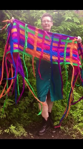 1.1K views · 43 reactions | Nuno felted scarf. ………………………… #brightandcheerful #brightandbold #handmadewithlove #handmade #ScarfChallenge #scarf #handmadescarf #feltedscarf #silkscarf #handmadegifts | FeltedArtToWear | Facebook