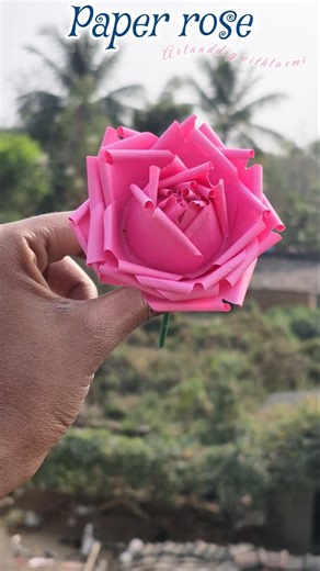 Don't Buy, Just Make it! 🌹 Handmade Paper Rose Tutorial #Shorts #diy