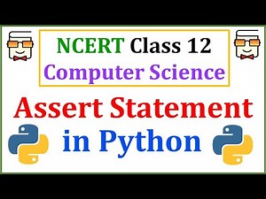 Assert Statement in Exception Handling: Class 12 Computer Science with Python | Lecture 4