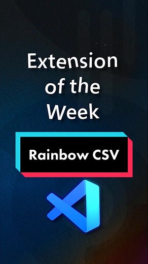 The Rainbow CSV #vscode extension makes it so easy to read .csv files! #techtok #codetok #programming #csv