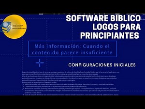 Software Biblico Logos para principiantes ( Configuraciones primarias)
