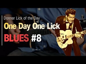 OneDayOneLick8丨Chuck Berry Roll Over Beethoven Guitar Tutorial& Backing Track丨Donner Lick of the Day