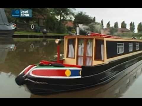 Remote control model canal boat