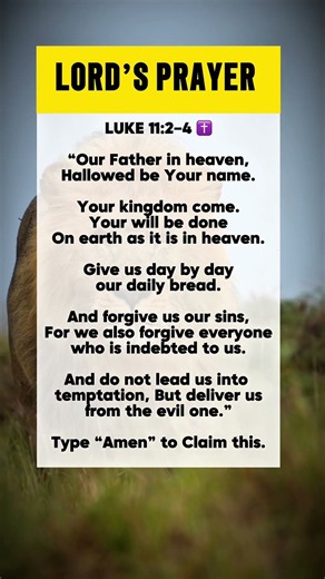 THE LORD’S PRAYER | PRAY THIS WITH JESUS | Luke 11:2–4 #shorts #prayer