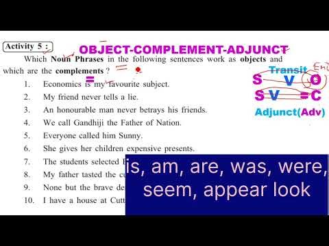 Predicate Phrase ll Class nine ll #englighgrammar #objects #complement #Adjunct @Pleducation 