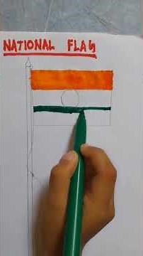 National Flag Drawing Easy Step by Step | Indian Flag Drawing for Kids |