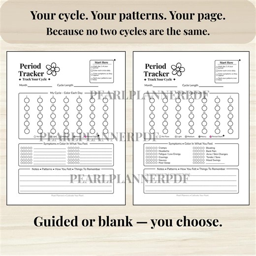 Period Tracker BUNDLE - PRINTABLE Monthly Cycle Log & Annual Period Tracker - Symptom Tracker - Complete Cycle Tracking - Letter   A5 PDF - Etsy