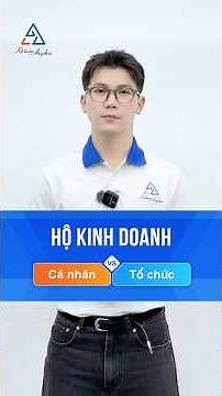 Hộ kinh doanh là cá nhân hay tổ chức? #ketoananpha #hokinhdoanh #hokinhdoanhcathe #thuehokinhdoanh