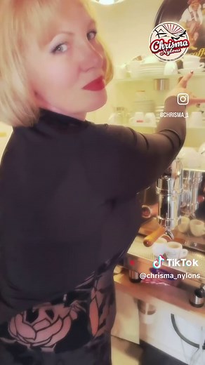 Espresso Time with Nylons and Stockings: A Sensual Experience ❤️
