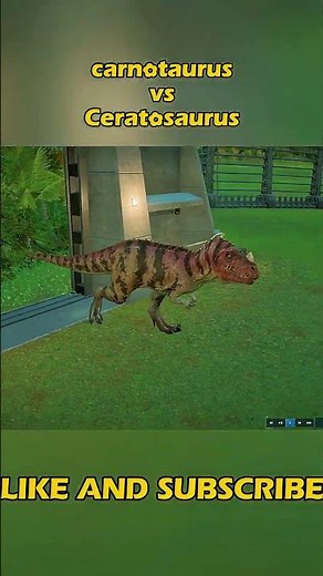 CARNOTAURUS vs CERATOSAURUS - Horned Predator Battle! | No Commentary 🦖#dinosaur #jurasicworld #fypシ