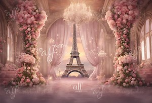 Eiffel Tower Wedding Backdrop: Paris Palace Digital Background (digital Download) - Etsy