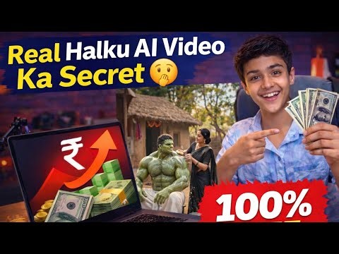 Halku AI Video Ka Secret 🤫 | Free Main AI Video Kaise Banaye | Complete Process