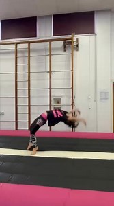 Freya got her roundoff back handspring at camp this week 👏🩷🤩 | Aerial Tumbling Club