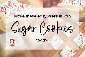 Easy cream cheese sugar cookie bars (press in a pan sugar cookie bars)