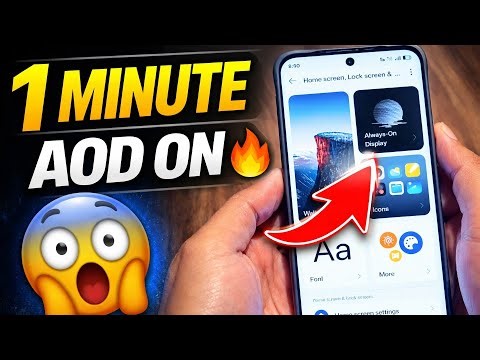 How to Turn ON Always-On Display in 1 Minute ⏱️ (Step-by-Step)