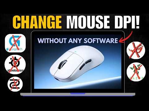 How To Change Mouse DPI to 800 without any software (2026) fast!