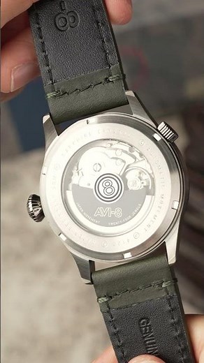 Jungle Green - Flyboy Wingman Worldtimer GMT Automatic | #avi8 #aviation #myavi8 #watch