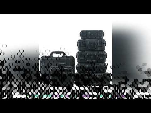 1 waterproof hard hand-held toolbox bag with pre cut sponge storage box, impact resistant unmanned d