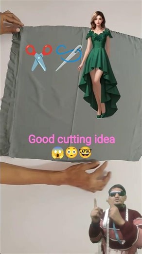 Beautiful Ladies Dress Cutting Idea | Easy cutting of such a beautiful dress