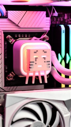 Brittany Mayer on Instagram: "Okay, but how adorable is this 3D print idea for MSI’s new MAG Coreliquid A13 360 White? 😍😍 Love seeing clever designs like this make their way into the spotlight. @msius I see you doing cool things! 👀👀👍👍😂 . . . . #pcgaming #gamingsetup #pcbuild #gamingsetup #MSI #MSIGaming #AIO #luckythedragon #Pc #tech"
