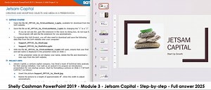 Shelly Cashman PowerPoint 2019 | Module 3: SAM Project 1a | Jetsam Capital (Update 2025)