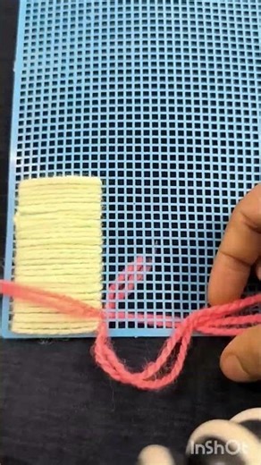 woollen embroidery design #youtubeshorts