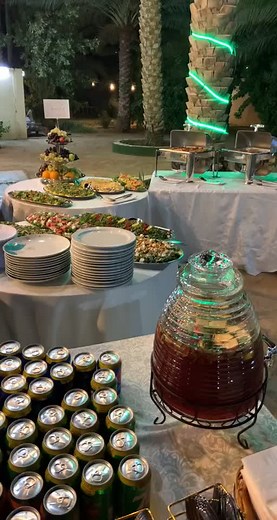 Outdoor Buffet Setup for Celebrations