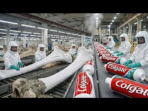 Inside the Toothpaste Factory - From Animal Bones to Toothpaste (Full Process)