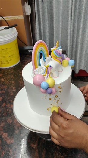 Unicorn Cake Design Idea | Rainboow Theme Cake #cake #Unicorncake #sunilcakemaster #viral