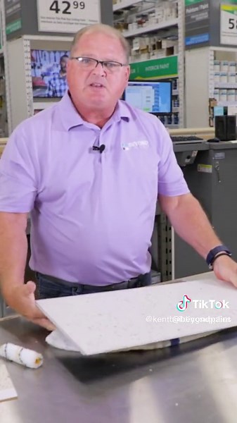 You can paint Countertops with Beyond Paint! #beyondpaint #homedecor #beyondpaintdiy #renovation #homedesign #allinonepaint #furnitureflip #homedesign #cabinetspainting #fleck