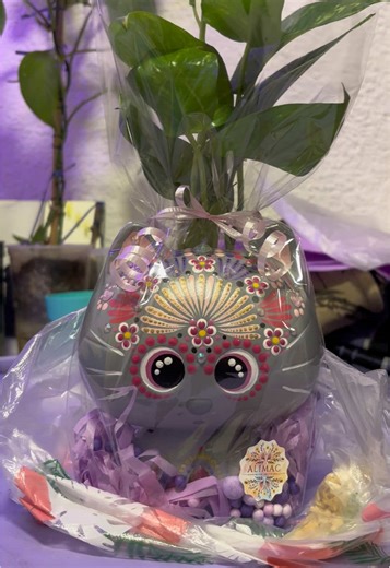 Hand-Painted Chococat Planter: A Unique Home Decor Gift