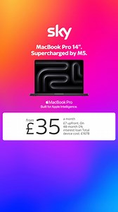Supercharged by M5. Shop the new MacBook Pro M5 14" on Sky Mobile. | Sky