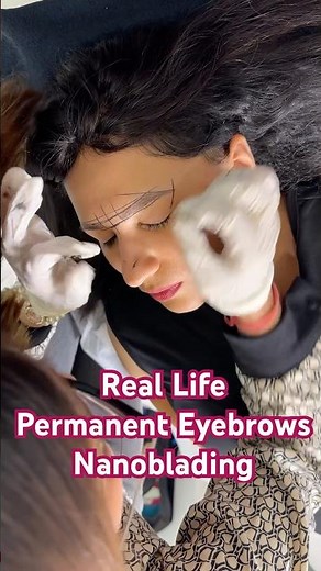 Nanoblading Microblading Experience | Real Process, Healing, Before After #ytshorts #permanentmakeup