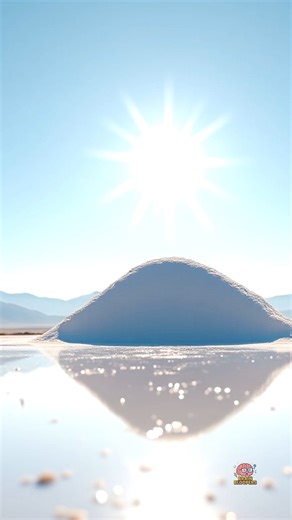 ⛰🧂 There’s a Mountain Made of Salt?! In Iran, Mount Namakdan is literally a giant salt dome—stretching for kilometers and gleaming white under the sun. Formed by ancient seas that dried up millions of years ago, it’s nature’s colossal salt shaker. #EarthFacts #GeologyFacts #BrainBloopers #WeirdNature #WeirdButTrue #ScienceFacts #NatureIsWild #FunScience | BRAIN Bloopers