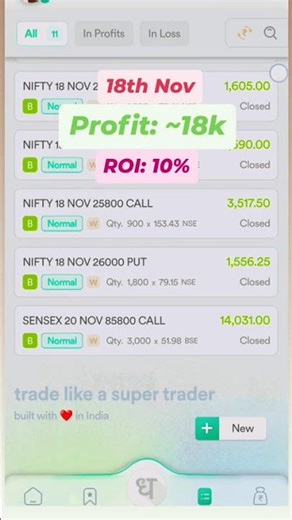 LIVE INTRADAY TRADING || 18th Nov || #nifty #sensex #optiontrading @stockexecutorofficial