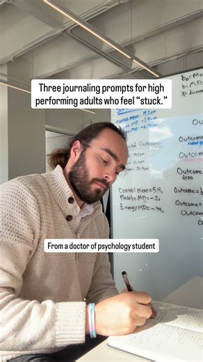 Joseph Learned, M.S. on Instagram: "Most people who feel stuck are not confused, lazy, or unmotivated. They are fluent in a language that quietly limits their sense of agency and capability. Journaling is not powerful because it gets your thoughts out. It is powerful because it lets you hear how you are speaking to yourself. Try these three brief prompts. Do not rush them. Let the phrasing matter and pay attention to the words you use. 1. When I say “I can’t move forward until ___,” what am I as