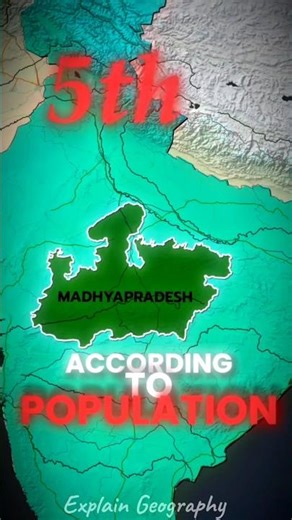 Madhya Pradesh: Size, Population aur Cities | One Short Video! #shorts