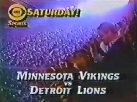 1981 CBS Sports promo NFL: Minnesota Vikings / Detroit Lions