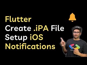 How to implement iOS Push Notifications in Flutter || How to Create .iPA file in Flutter