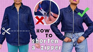 How To Shorten a Jacket with a Separating Zipper...
