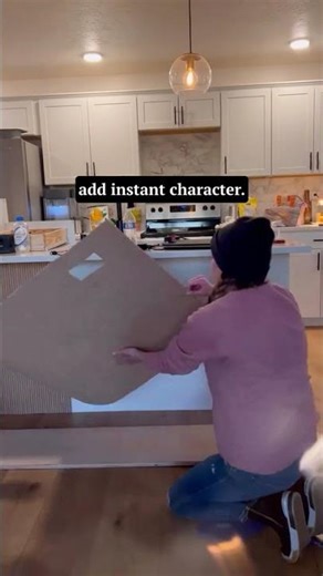 Comment POLE WRAP for the supplies I used and full tutorial! From boring to custom kitchen island