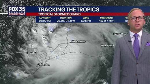 Orlando weather forecast: Tracking Edouard and FL showers