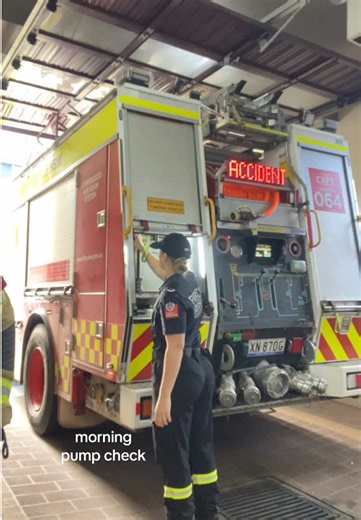 Firefighter Morning Routine: Pump Check and Duty