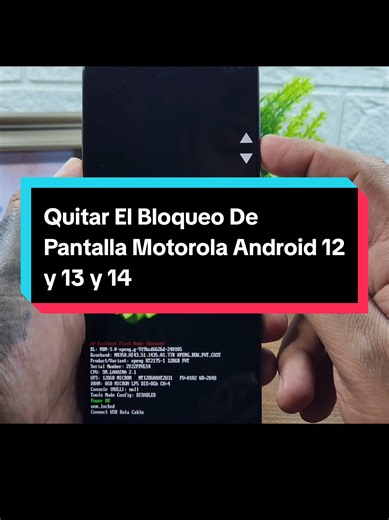 Quitar Bloqueo de Pantalla en Motorola Android 12, 13 y 14
