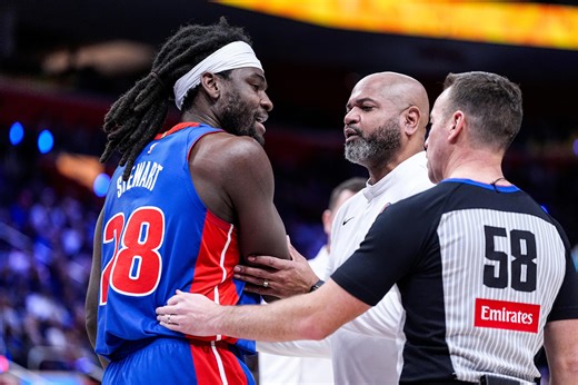 Detroit Pistons big Isaiah Stewart has history of fights, suspensions