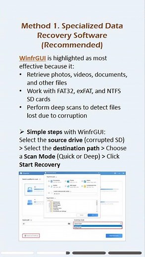 Learn how to recover files from a corrupted SD card quickly and safely.#sdcard