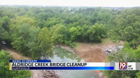Aldridge Creek Bridge Cleanup | August 1, 2025 | News 19 at 4:30 p.m.