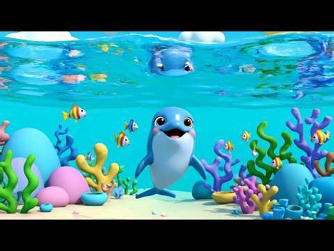 Little Dolphin Says Click Click Click | Under the Sea Kids Song & Animal Sounds