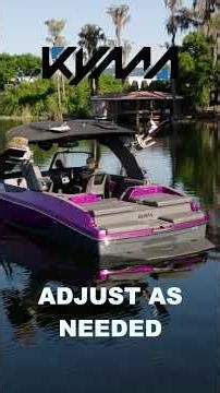 Check out this articulating tower! Kyma boats adjust to your needs.